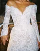 qanz Chic Lace Sweetheart Wedding Dres Lg maniche sirena corta sposa Dr Backl sopra il ginocchio Vestido De Noiva 176Z #