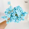 Decorative Flowers 47cm Artificial Gypsophila Knitted Bouquet Fake Branch Wedding Party Arrangement Home Office Table Decorations