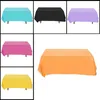 Nappe de table 1 pièce 137 x 183 cm - Nappe écologique de couleur pure - Couverture de protection en plastique imperméable jetable pour pique-nique, banquet, fête