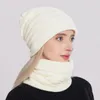 Bérets protecteur de tête ultraléger pour femmes, chapeau tricoté chaud, casquette de crâne, cache-cou, accessoires pour vêtements