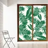 Window Stickers Greenery Tropical Leaf Privacy Film Non-Adhesive Decorative Glass Covering Static Cling Tint Frosted Sticker