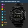 Wristwatches Luminous Sport Mens Digital Watch Advanced Silicone Strap Wrist Watches LED Man Black Military Watch Hodinky Relogio Masculino 24329