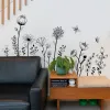 Stickers 2pcs/set PVC Wall StickerFlower Pattern Wall Decal For Home Kids Plain Flower Butterfly Wall Sticker