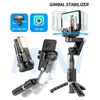 Monopiedi selfie palmari per telefono gimbal Stabilizzatore portatile Bluetooth con treppiede Selfie Stick Gimbal pieghevole per smartphone iPhone 24329