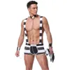 Sexy mannelijk ondergoed mannen erotische uniformen ober dokter rollenspel porno kostuums nachtclub outfit man date lingerie set 240319