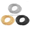 Chain Link Bracelets Gold-Coated Spring Bracelet Diy Spiral European And American Products Color Preservation Drop Delivery Jewelry Dhid4