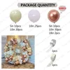 Feestdecoratie 109 stks Zand Wit Rose Goud Ballon Slinger Boog Ballon Bruiloft Baby Douche Ballonnen Verjaardag Decoraties