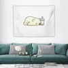 Tapestries Little Polar Bear Chilling With It's Boba Tea Tapestry Bedroom Decor Room Decorations