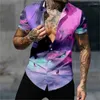 Men's Casual Shirts Hawaiian Shirt Short Sleeve For Men Fashion Women Loose Y2k Tops Gothic Streetwear Blouse Goth Cozy Beach Clothes