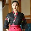 Snygg japansk sushi -uniform för kock män kvinnor kimo för restaurang servitör waitr e0ee#