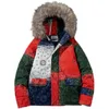 homens jaquetas de inverno e casacos de pele com capuz estilo LG grosso outwear m casual parka sobretudos 34w1 #