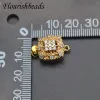 Bracciali 10pcs/lotto oro sier color box chiusells cz cz connettore a forma di fiori asferiti per prepararsi ai gioielli bracciale perle fai -da -te.