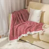 Blankets Boho Bed Plaid Geometry Soft Comfy Cozy Luxury Solid Throw Blanket For Couch Portable Travel Cover Decor