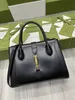 Top Black Cowhide Women's Handbag Single Shoulder Bag Open Pocket 649016