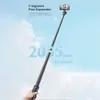 Selfie Monopods 2055 mm Mini Selfie Stick-statief met draadloze afstandsbediening Verwijderbaar invullicht Uitschuifbaar statief met 1/4 schroef voor telefooncamera Live 24329