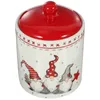 Bottiglie di stoccaggio Barattolo sigillato per tè Il regalo Caramelle in ceramica Regali per caffè Scaffale per contenitori di Natale