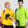 Hommes Femmes Raincoat Randonnée Voyage Veste coupe-vent imperméable Sports de vélo en plein air Manteau de pluie à séchage rapide Crème solaire Unisexe U5ah #