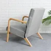 Chair Covers Wood Arm Cushion Cover Lounge Water Resistant Jacquard Fabric Spandex Nordic Sofa 1 Piece