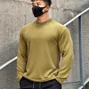 Camicie da uomo a magliette da uomo a maniche lunghe magliette per lettere top stampa abbigliamento pullover m-5xl asiatico#A15