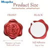 Gift Wrap Mogoko Flame Red Letter Wax Seal Stickers Invitation Card Seals Self Adhesive Flower Sticker Wedding Party Birthday Celebration