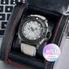 Designer Horloge Super Duiken Lichtgevende Beweging Volautomatisch Mechanisch Heren Zwemmen Saffier Leatherpaner Horloge Liu 6CEJ