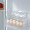 収納ボトル30グリッド卵コンテナトレイタイムスケール3層3層垂直オーガナイザー冷蔵庫サイドドア用の可逆容量