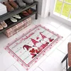 Tapetes Twin Size Fuzzy Cobertor Quarto Living Day Bem-vindo Decoração Tapete Home Valentine's Doormats Produtos de banheiro