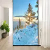 ملصقات نافذة PVC PRIVACY GLASS MIVAL SNOW CANKERY PANDY Frosted Door Decoration Decoration Sticker Sun Working Clings Static Clings