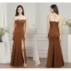 Vestidos de noche de sirena divididos, sexys, diseñados con apliques de encaje, cuello transparente, sin espalda, largos, elegantes, formales, vestidos de fiesta de graduación Cps