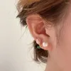 Boucles d'oreilles en forme de sirène pour femmes, bijoux brillants en Zircon, pour Banquet et mariage, romantique français, élégant, à la mode