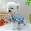 Ropa para perros mascota princesa vestido otoño primavera dulce falda pequeña moda diseñador ropa gato arnés cachorro camisa chihuahua pomeranian