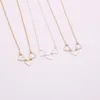 Полое ожерелье с сердечком «Любовь» Три комбинированных ожерелья с подвесками для девочек для женщин Золото Серебро Роза Три цвета Опционально297Y