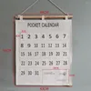 Storage Bags Calendar Note Memo Hanging Bag Small Items Door Back Wall Cotton Accessries