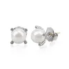 Stud Earrings Vintage 7mm Imitation Pearl Wedding Jewelry Women's Earrings199C