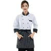 uniforme de chef de restaurante de catering, cafeteria escolar feminina, confeitaria de tia, uniforme de trabalho de panificação 26gI #