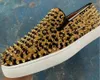 Casual Shoes Leopard Print Gold Rivet Designer Sneakers Fashion Men's Nightclub Women Loafer