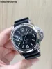 럭셔리 디자이너 손목 시계 시계 패널 오프 샷 시리즈 PAM01005 수동 기계식 44mm 남성 자동 스테인리스 방수