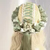 Handgefertigter LOLITA-Strohhut LO niang mehrfarbig LOLITA manuelle Schleifen-Spitzenbandhüte 240315