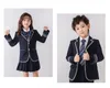 elementary School England Style Fi School Uniform Children Kindergarten Spring Autumn Uniform Stage Performance Clothing 87Gc#