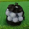 Ny transportförvaring för Tees Fiess Tvätten Sportväskor Drawstring Golf Ball Pouch Container Portable Organizer