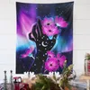 Tapestries Vintage Tapestry Wall Hanging Moon Phase Trippy Aesthetic Room Decor Hand Home Living Flower Boho Art