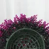 装飾的な花造園草ボール素敵なプラスチックシミュレーション植物ステージウォールハンディングウェディングバースデーコーヒーショップ