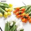 10st. Real Touch Tulip Artificial Flower High Quality Tulip Artificial Bouquet Fake Flower for Wedding Home Garden Decor 240322