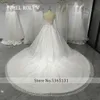 Ethel ROLYN Luxus Hochzeit Dr für Frauen 2024 Neue Glitter LG Sleeve Princ Perlen Backl Brautkleid Vestidos de Novia v3dh #