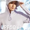 Giacca da ciclismo Donna Estate UPF 50 + UV Protezione solare Cappotto in pelle Uomo Ultra leggero Sport all'aria aperta Abbigliamento da bicicletta Cappotto sportivo Set da pesca Giacca da donna2432924329