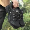 Boots Winter Cotton Male Casual Sneakers Travel Man Warm Outdoor Hiking Shoes Light Fashion Running Shoes Rock Climbing 2023 New 3846