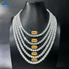 Wholesale 3mm 4mm 5mm Moissanite Tennis Chain Dropshipping Iced Out Necklace Silver Vvs Diamond Men Women Fine Jewelry Bracelet