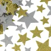 Wrap Prezent 200pcs papierowy lśniąca gwiazda Piana naklejki gwiazdy kształtu srebrny i złoty samoprzylepna naklejka lepki rzemieślnicze rzemiosła