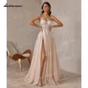 sexy High Split Sweetheart Appliques Spaghetti Straps A-Line Wedding Dr 2023 Netting Birdal Gown Lace Sweep Butt vestidos 67R1#