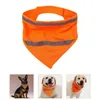 Köpek Giyim Pet Üçgen Havlu Turuncu Eşarp Yansıtıcı Bandana Gece Köpek Polisi Polyester Bib Bandanas Yürüyüş